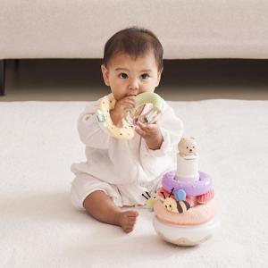 회전 링쌓기 링끼우기 소근육 발달 아기 장난감