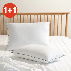 1+1 푹신 편안한 마이크로 저데이나 필로우 화이트 호텔 베개솜 2size