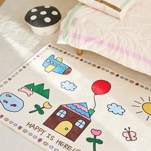 아기방 러그 워셔블 논슬립 놀이 매트 키즈 카페트 2color