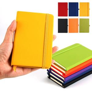 무지 컬러 펜꽂이 A6 미니 사이즈 고정밴드 줄노트 다이어리 수첩