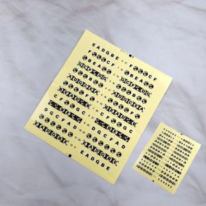 초보자 연습용 통기타 일렉기타 코드연습 계이름 음계 접착 스티커