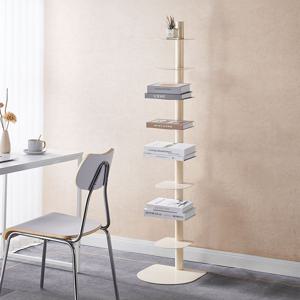 밀라노 북선반 B타입 1500 회전형 인테리어 북타워 철제 책장 진열장