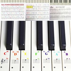피아노 건반 스티커 음표 음계 쉬운 연주 연습 음계 익히기 스티커