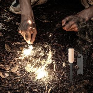 캠핑 서바이벌 비상 원통형 부싯돌 파이어 스틸 불꽃점화기 스틱