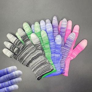 손가락 끝 코팅 작업용 정전기 미끄럼 방지 안전 장갑