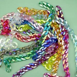 마스크 목걸이 가방 아크릴 체인 컬러 스트랩 DIY 핸드메이드 부자재