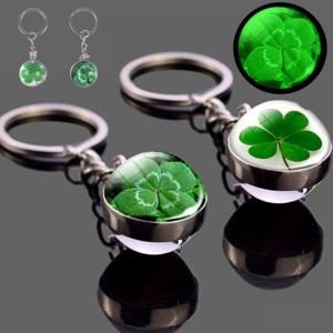 행운 럭키 네잎클로버 합격 부적 커플 우정 키링 네잎크로버 열쇠고리