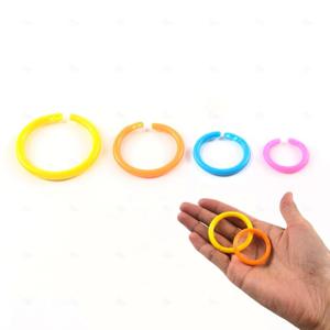 바인더 고리링 DIY 수첩만들기 셀프제본 원형 키링 다용도 클립 색상랜덤