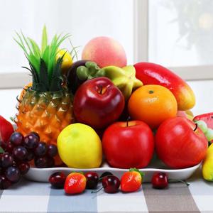 장식 진열 촬용 소품 과일 모형 키친 인테리어 음식모형 풋사과 3p