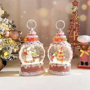 쿠키 하우스 랜턴 워터볼 오르골 스노우볼 크리스마스장식 LED조명 랜턴장식 무드등