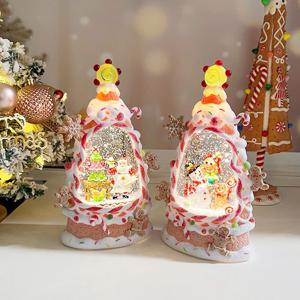 쿠키 나라 트리 워터볼 미니트리 산타 눈사람 오르골 스노우볼 LED조명 크리스마스장식