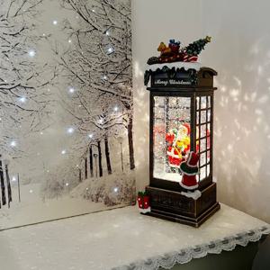 메리 크리스마스 공중전화 워터볼 산타 오르골 스노우볼 LED조명 크리스마스장식 무드등