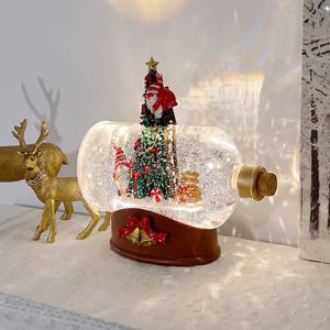 요정 트리 코르크병 워터볼 오르골 스노우볼 와인조명 트리LED조명 크리스마스장식 무드등