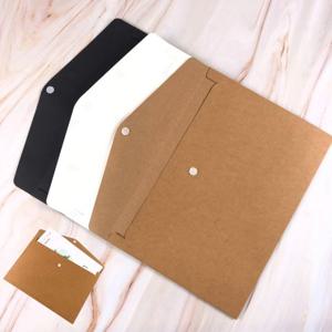 A4 사이즈 가로 찍찍이 크래프트 종이 무지 서류 문서 보관 봉투