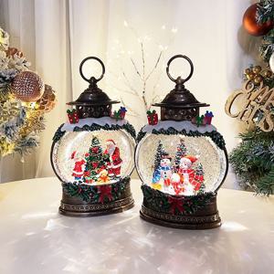 선물 큰 타원 산타 눈사람 랜턴 워터볼 오르골 무드등 스노우볼 크리스마스장식 LED조명