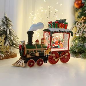선물배달 산타 기차 워터볼 스노우볼 오르골 산타장식 미니어처 선물 크리스마스 LED무드등