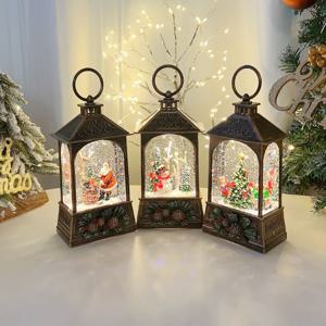 솔방울 리스 직사각 랜턴 워터볼 오르골 스노우볼 크리스마스장식 LED조명 랜턴장식 무드등