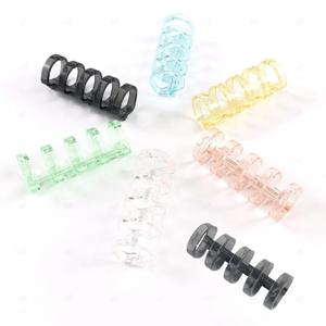 메모장 단어장 떡 메모지 셀프 제본링 5공 바인더 루즈링 투명 똑딱링