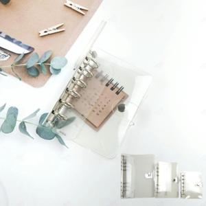 다이어리 꾸미기 포카바인더 6공 바인더 투명 다이어리 커버