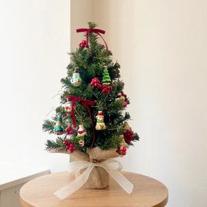 크리스마스트리 미니트리 오너먼트 리본 풀세트 장식 홈테코 소품