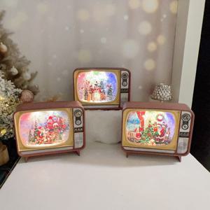 아날로그 추억의 티비TV 워터볼 오르골 스노우볼 LED조명 크리스마스장식 무드등