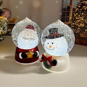 흔들흔들 춤추눈 산타 눈사람 워터볼 스노우볼 오르골 산타장식 눈사람장식 크리스마스 무드등