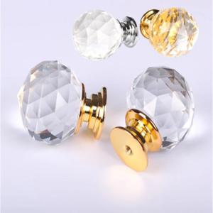 가구 서랍 붙박이장 싱크대 인테리어 크리스탈 1구 손잡이 원형