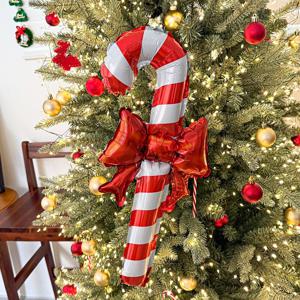 리본 지팡이 풍선 막대 사탕 크리스마스 데코 파티 소품 용품 장식