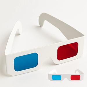 3D 입체안경 레드 블루 입체 영화 TV 시청 체험 종이 적청안경