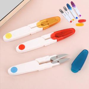 자수용품 부자재 재단가위 봉제 실밥정리 투명 안전캡 쪽가위