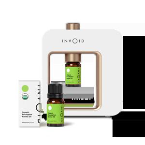 스퀘어 가든 스마트 디퓨저+오가닉 유칼립투스 아로마 오일 키트
