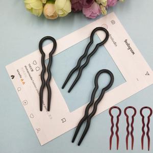 셀프 헤어 스타일링 업스타일 올림머리 고정 U핀 액세서리 포크핀