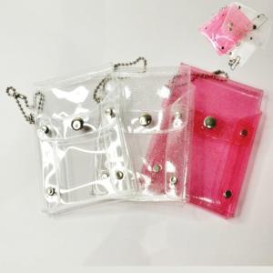 포토카드 교통카드 액세서리 사진 보관 투명 펄 고리 케이스