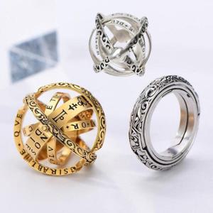 우주 행운 피젯 레이어 커플링 액세서리 천문 12호 반지 펜던트