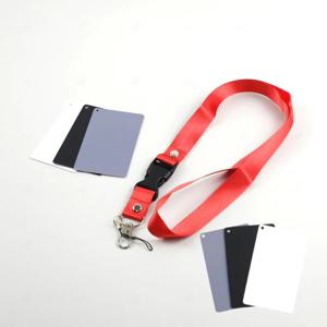 카메라 사진 촬영 보조용품 화이트 밸런스 카드 목걸이 스트랩 세트