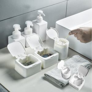 다용도 수납 보관함 인공눈물 면봉 이쑤시개 사각 원형 케이스