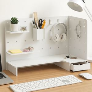 무타공 책상타공판 선반 데스크테리어 수납 타공보드 파티션