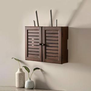 [해외] 북유럽 모던 원목 공유기 정리함 와이파이 수납함 보관함 3color 3size