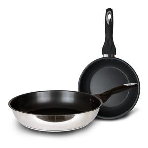 슈프림 인덕션 겸용 3중바닥 4중코팅 스텐 프라이팬 20cm + 28cm (2개)