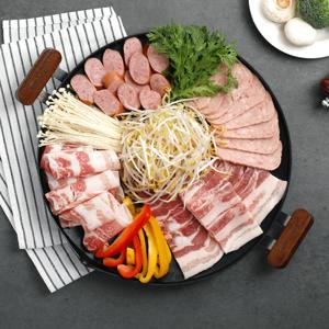 그리들 바베큐 캠핑 솥뚜껑 국산 초경량 티타늄코팅 IH 인덕션 40cm 가방포함