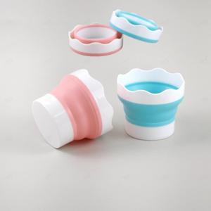 휴대용 다용도 접이식 간편한 미술 화방 원형 수채화 자바라 물통