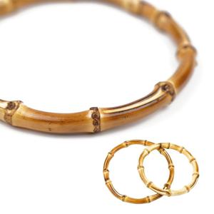 핸드백 만들기 DIY 액세서리 원형 대나무 가방 핸들 원형 토트 프레임