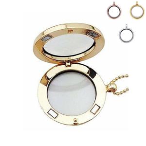 우정 커플 반려동물 특별한 추억 사진 보관 원형 펜던트 목걸이