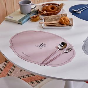 로맨틱쉐잎 실리콘 식탁매트 핑크