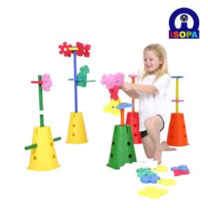 아이짐 소프트퍼즐 300개 (원탑봉포함) IS-37 유아 놀이 체육 블록 교구