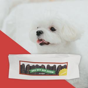 원데이 오트 스테이크 연어 100g 생육 80%함유 강아지 오트 저키 간식