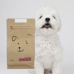 라이트밀 수제 연어 눈물케어 사료 500g 알뜰패키지