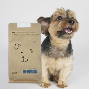 라이트밀 수제오리 강아지사료 500g (알뜰패키지) 단일단백질 눈물사료