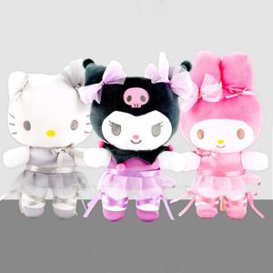 산리오 발레리나 인형 헬로키티 쿠로미 마이멜로디 애착 수면 캐릭터 인형 25cm