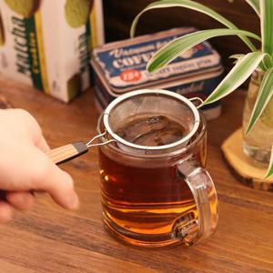 우드 스타일 미세 차거름망 티 인퓨저